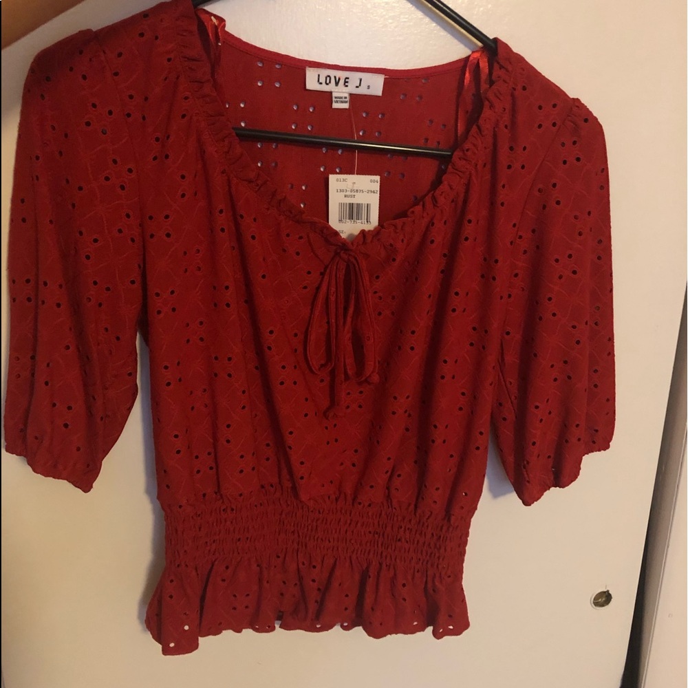 Beautiful red blouse